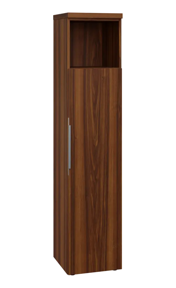 SIN 5 - 4DN kancelářská skříň, 1-dveřová/nika, pravá, 1820x400x400, ořech královský